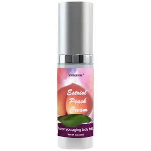 Bioidentical Estriol Silky Cream for Women - Peach Flavor - Moisturizing Formula, Lightweight and Refreshing, Ideal for Daily Application – 30ml (2-Month Supply)
