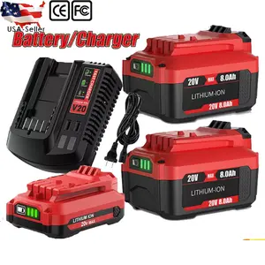 High quality Battery / Charger For Craftsman V20 20 Volt MAX Lithium CMCB204 CMCB202 CMCB201