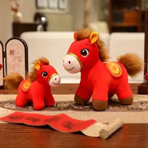 New Year Horse Doll, Little Horse Mascot, Detailed Design, Soft Stuffed Animal, Ideal Gift for Friends, Perfect Christmas Present