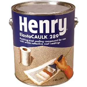 Henry Brush-Grade Water-Based Acrylic Roof Sealant, 1 gal White, for Leak Sealing & Roof Repair, Model 1415561