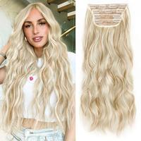 24inch Dark Ash Blonde Mixed Bleach Blonde Clip