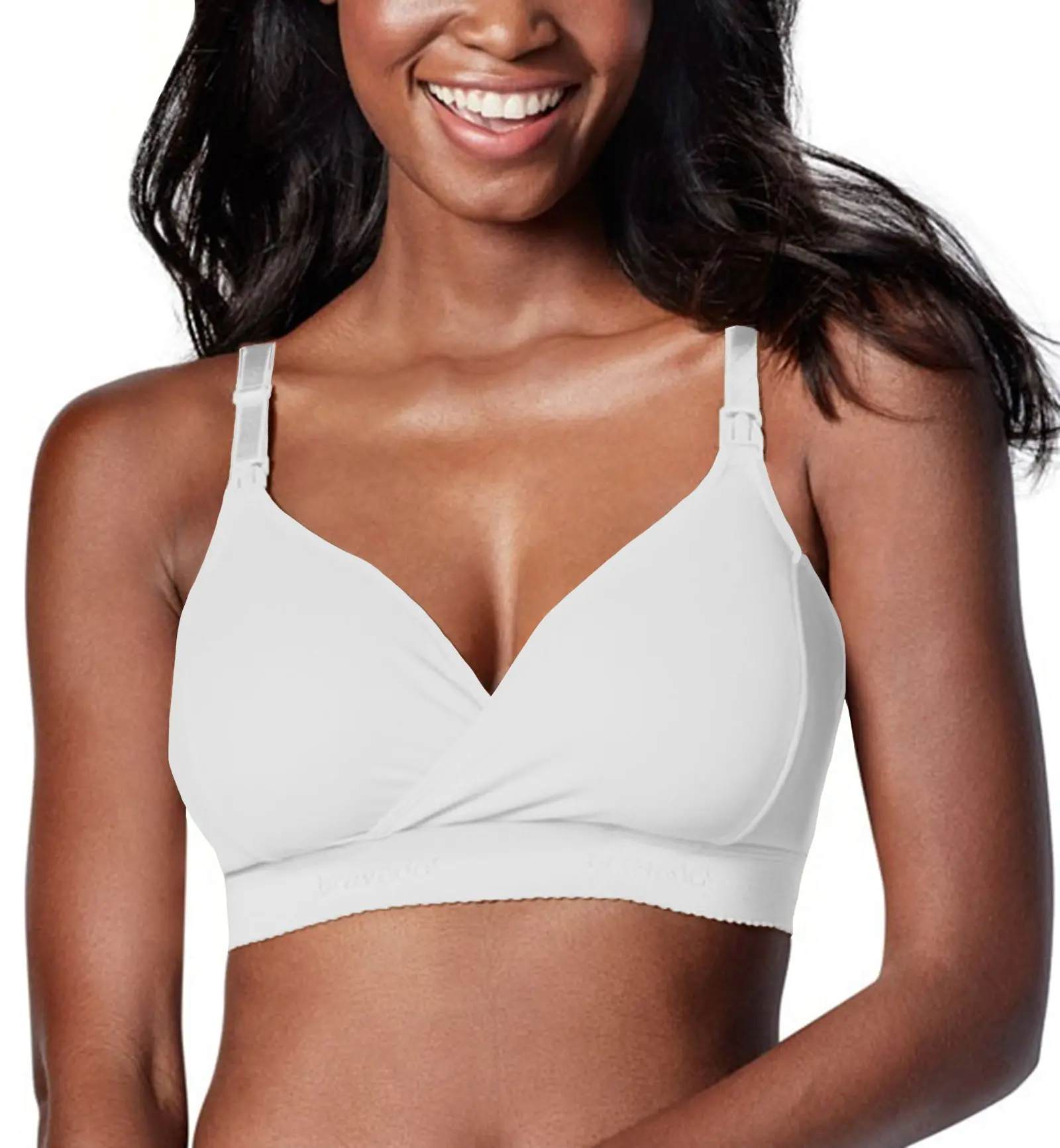 BRAVADO! The Original Wire-Free Nursing Bra Plus (1012) - White