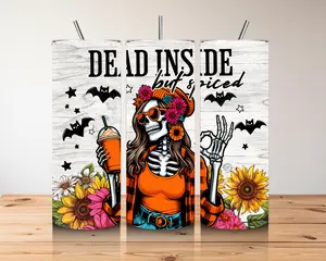 FUNNY SKULL TUMBLER - Customizable Mysterious Drinkware Bottles Water Bottles Reusable Mug