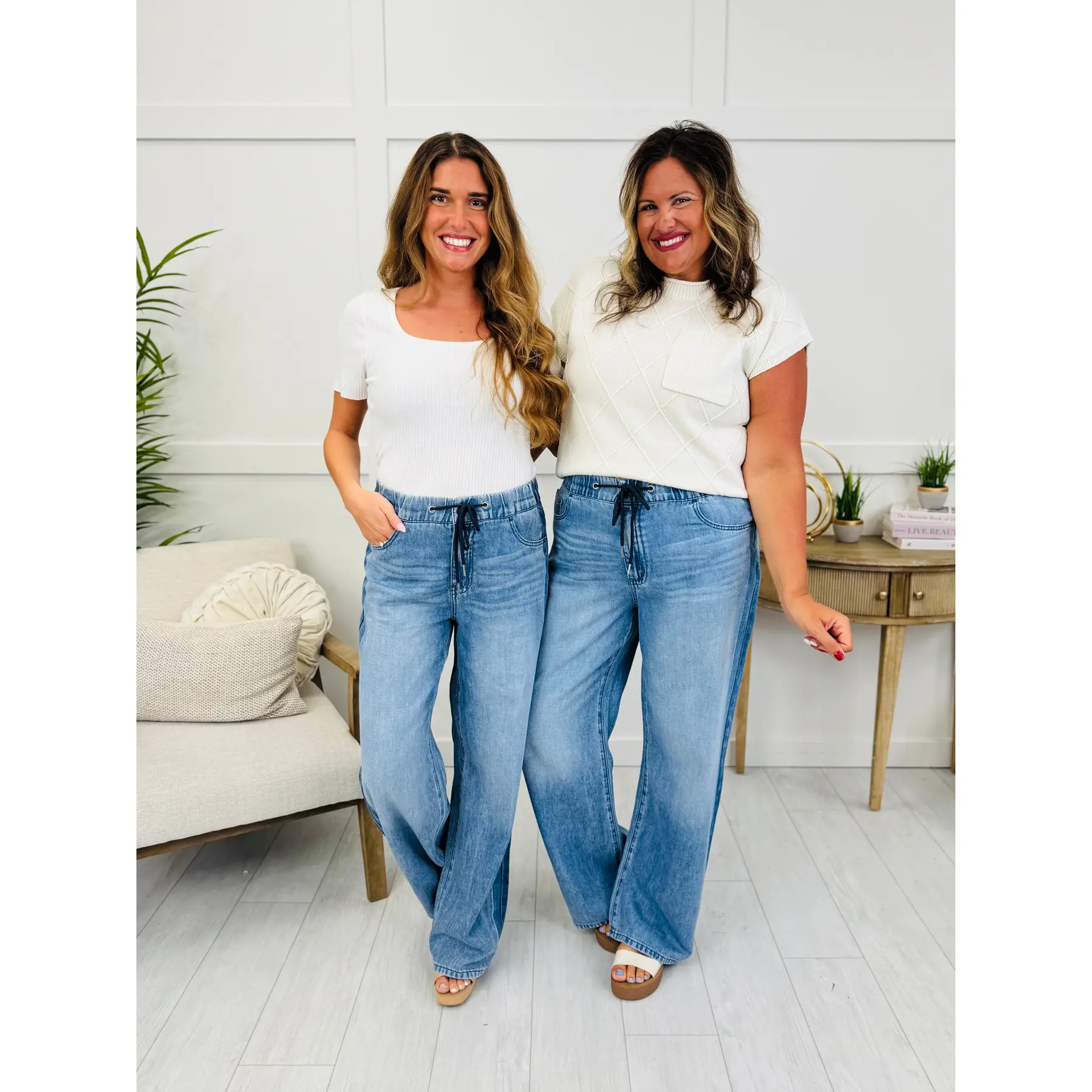 Judy Blue Grab and Go Elastic Waistband Jeans