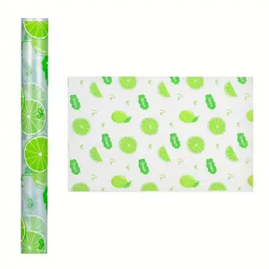 Lime Green Non Slip Shelf Liner Waterproof EVA Cabinet Liner Cut to Size for Kitchen Cabinets Drawers Refrigerator Shelves Closets Durable Protective Storage Mat