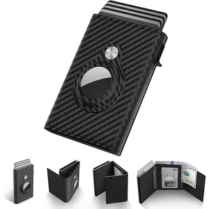 typecase AirTag Men's Smart Wallet Card Holder, Compatible with Apple Air Tag, RFID Anti-theft, Multi-functional Wallet with Card Slot, Stylish and Simple Wallet for Work and Daily Use as a Gift for Your Boyfriend