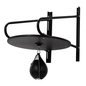 Wall Mounted Boxing Speed Bag Platform Kit with 360° Swivel, Height Adjustable Heavy Duty Speedball Training Station for Home Gym & Garage, Pro Coordination & Reflex Trainer for Adults & Kids, Space-Saving Steel Frame Boxing Gear