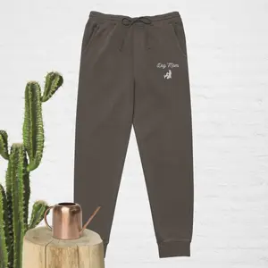 Dog Mom Embroidered Logo - Unisex pigment-dyed sweatpants