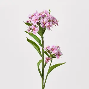 Pink Dianthus Wildflowers Faux Floral Stem Spray - 23"