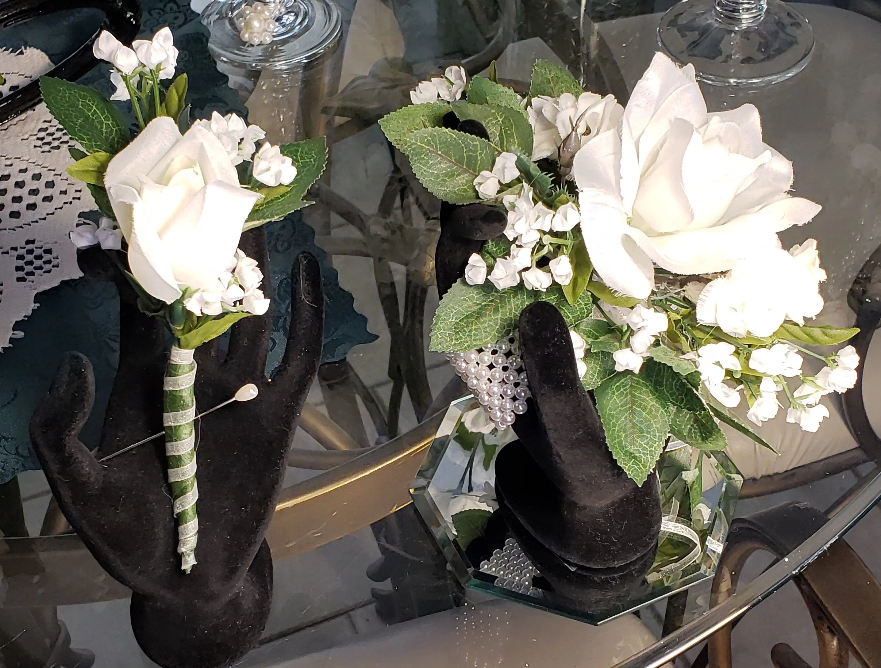 Boutonniere & Wrist Corsage Set