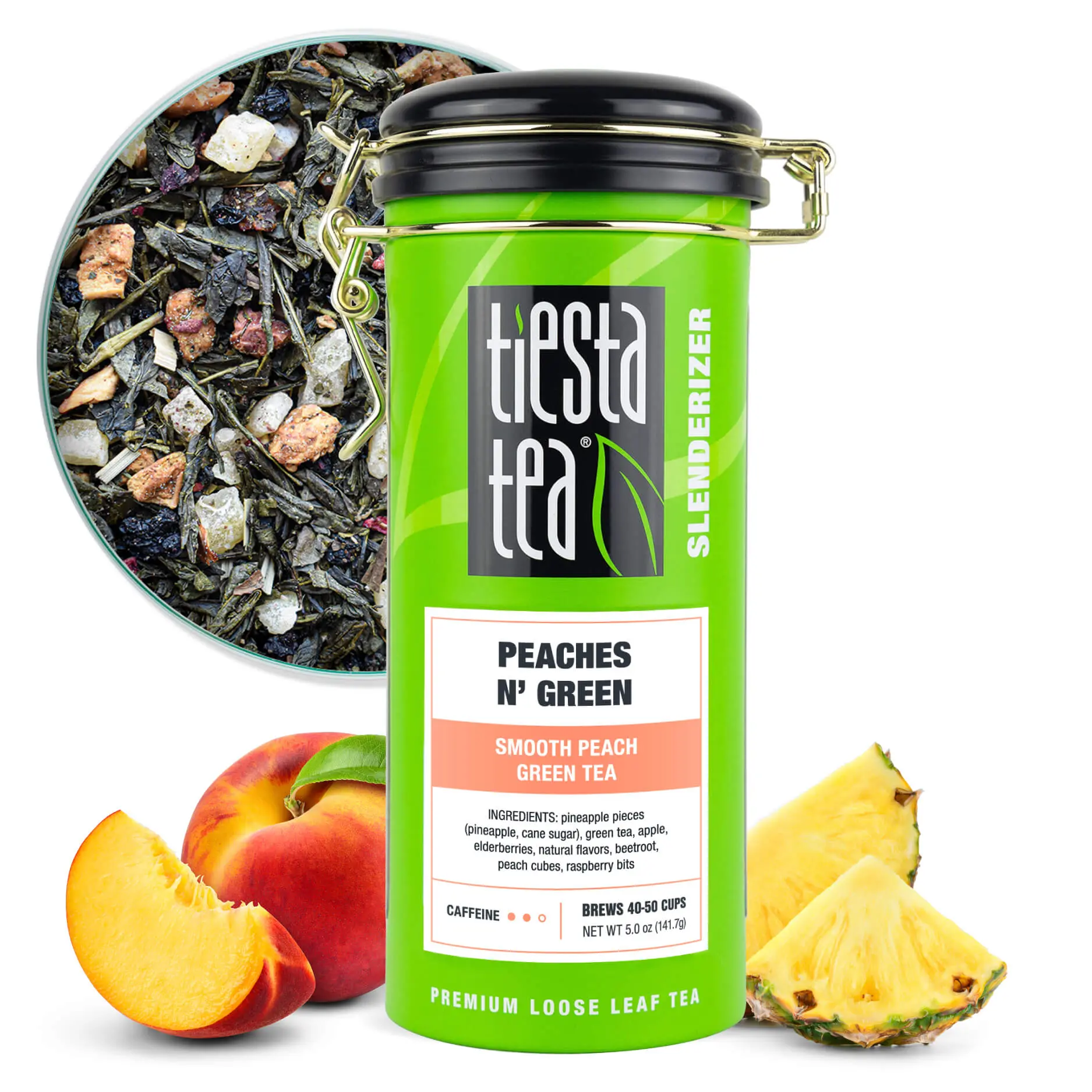 Peach Green Tea, Smooth Peaches N Green Loose Leaf Tea | Tiesta Tea