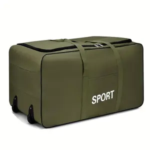 JuanCapacity Airline Check-in Bag with Thickened Foldable Silent Wheels, High and Boarding Packing Clothes Storage Suitcase with Wheels