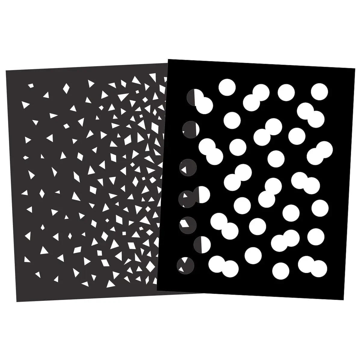Confetti Stencil Pair