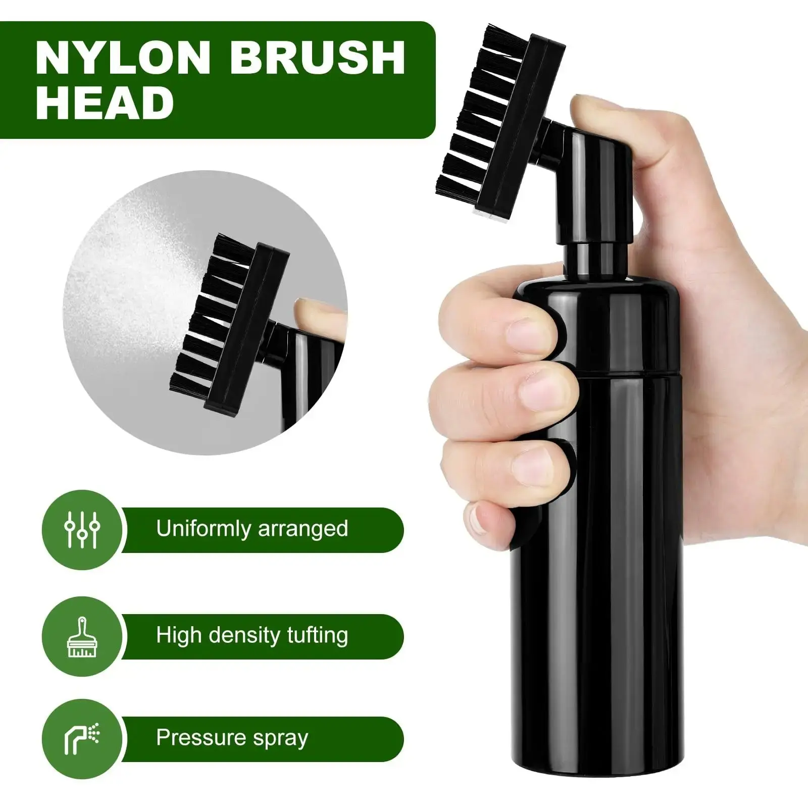 2-in-1 Golf Club Cleaner for All Types of Golfers, Portable Refillable Spray with Durable Bristle Brush, Compact Lightweight Golf Bag Accessory for On-Course Cleaning