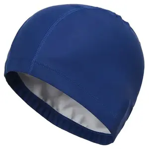 New Waterproof PU Fabric Swimming Cap for Adults, Large Size Unisex Ear Protection Long Hair Swim Hat, Water Sports Pool Hat