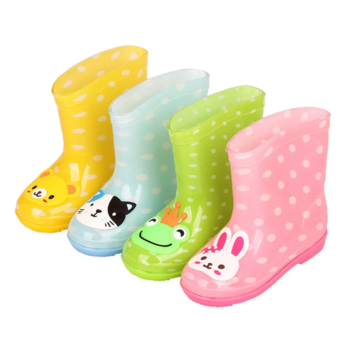 2025 children's rain shoes boys and girls water shoes baby water boots primary school students four seasons cartoon waterproof rain boots
