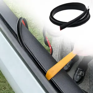 Door and Window Rubber Seal Strip - Universal Self-Adhesive Weather Stripping for Auto (13.2FT/4M, V-Type)