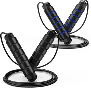 Speed Jump Rope for Fitness – Adjustable Tangle-Free Fitness Rope 2PACK