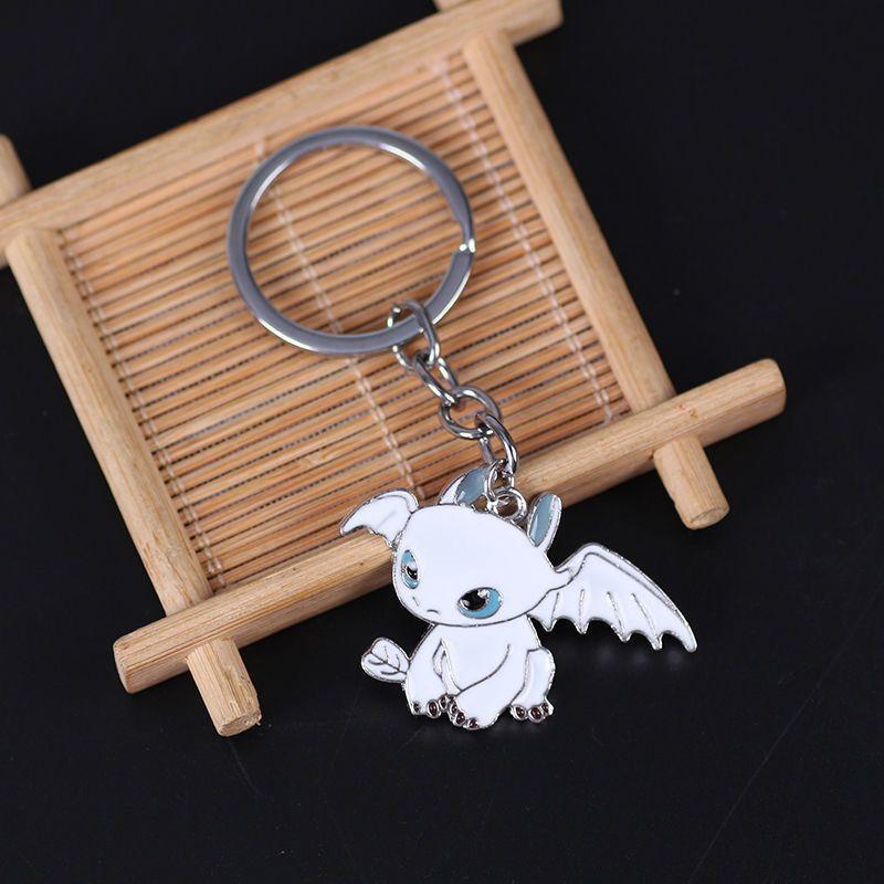 Japanese Style Cartoon Anime How To Train Your Dragon Metal Key Chain Cute Creative Couple Accessories Gifts Children Toys