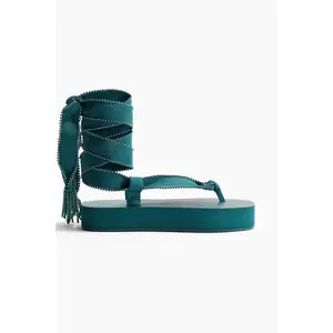H&M Tie-detail flatform flip-flops