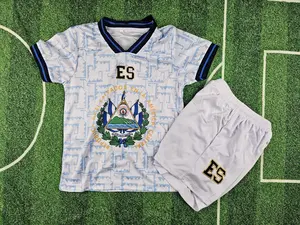 Salvador Jersey for Children - Set de Niño Equipo de Salvador 100% Polyester Soccer Kit Athletic Shorts Youth Shorts