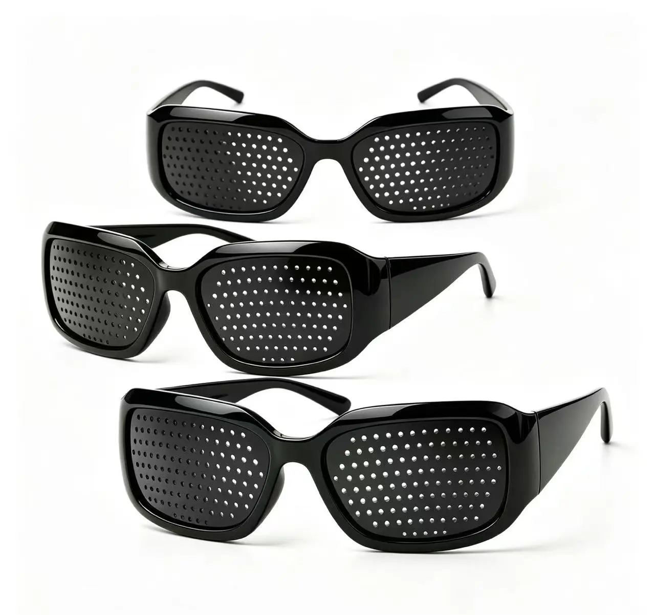 3 piece -Pinhole Vision Correction Glasses - Naturally Improve Focus & Clarity for Enhanced Eye Health and Vision Quality Unisex UV400chrome hearts glasses meta glasses original fade reading anti-eyestrain eyewear uv400