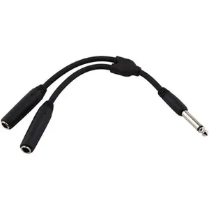Ace Products Group  6 in. Y Cable, Mono 0.25 in. Male -Dual Mono 0.25 in. Female