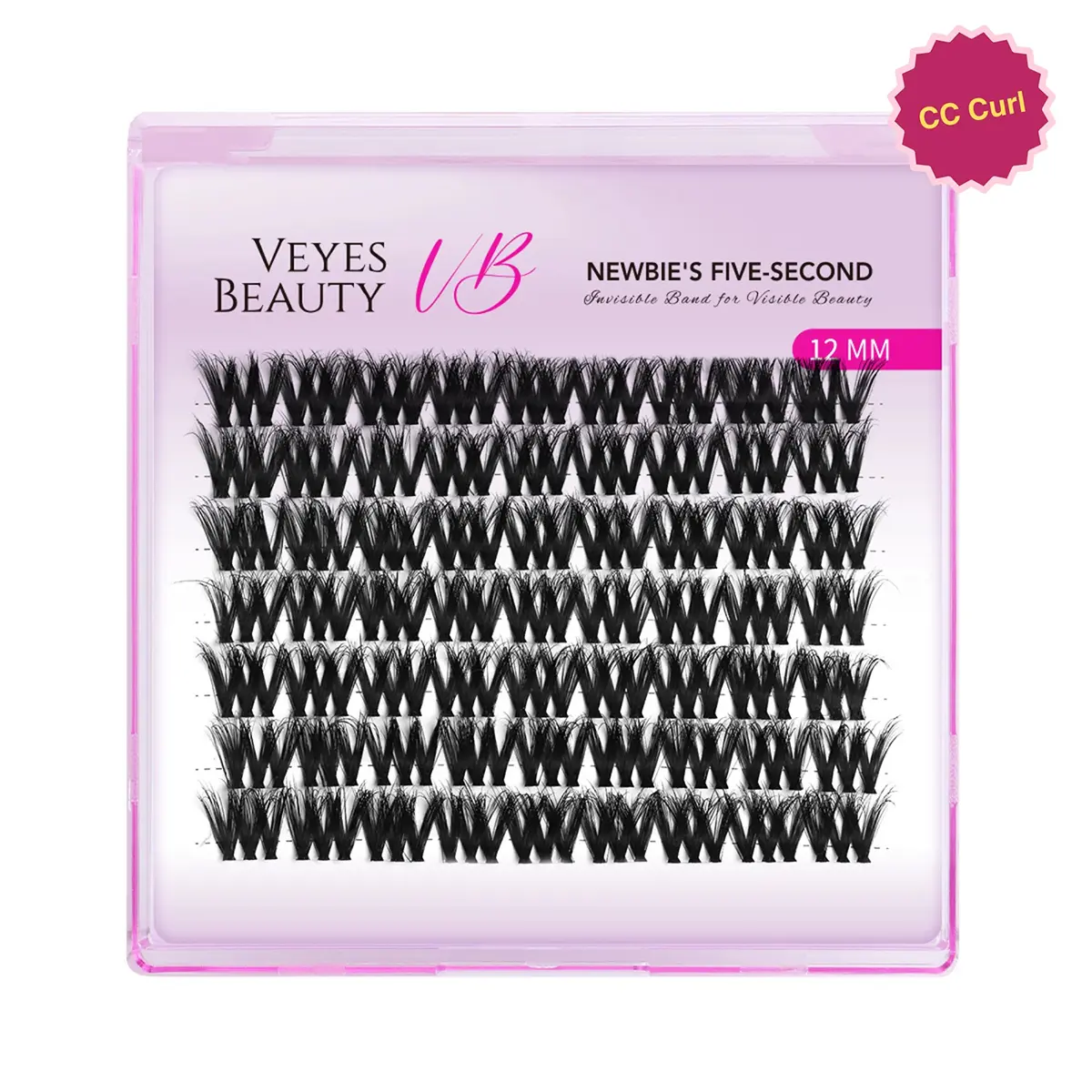 VEYESBEAUTY VB-Muse Single Length Cluster Lash  Invisible Band Wispy Lightweight Softness Weightless Makeup Eyelash Extensions
