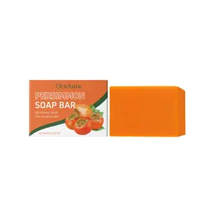 OceAura Persimmon Body Soap,A gentle exfoliating, smooth, moisturizing, and refreshing body wash