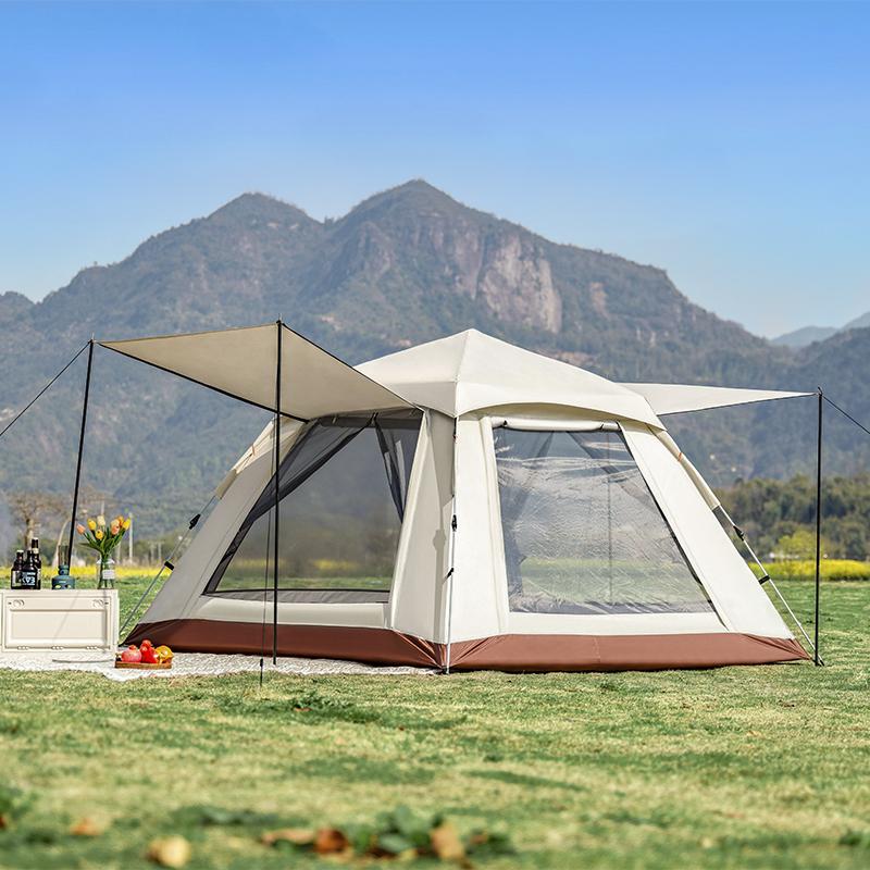 4 Person Easy Pop Up Tent outdoor camping tent Waterproof Automatic Setup 2 Doors-Instant Family Tents for Camping Hiking & Traveling Outdoor