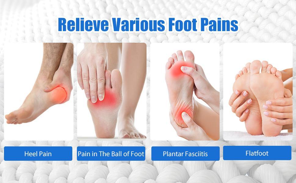 Men's 4D Cloud Soft Design Footwear Insoles, Shock-Absorption Acupressure Shoe Inserts, Breathable 3D U-Heel Cup Massage Footbed for Work Boots, Foot Pain Relief, Dry Feet Solutions