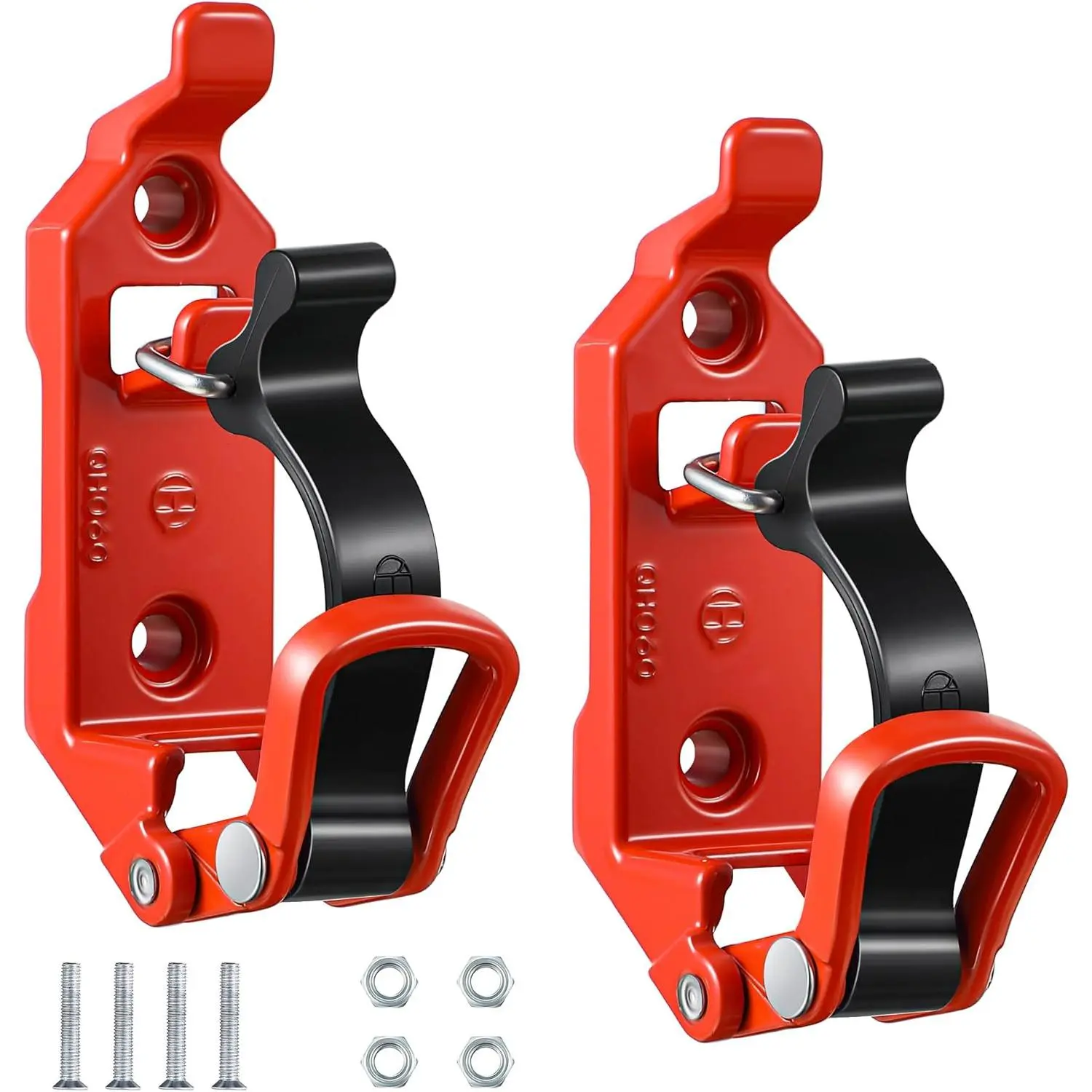 2 Pcs Shovel Mount for Truck, Heavy Duty Quick Release Axe Shovel Holder | Durable Metal Brackets, Vibration Resistant Design, Anti-Slip Rubber Grip, Quick Release Mount Kit, Truck & Roof Rack