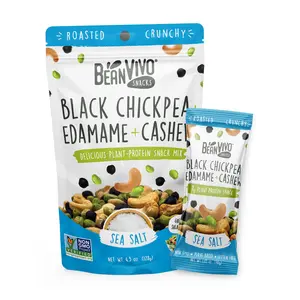 BeanVIVO Sea Salt Snack Mix – Plant-Based, Protein-Packed, Organic Snack Bites