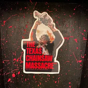 Texas Chainsaw Massacre Poster 2 inch Sticker