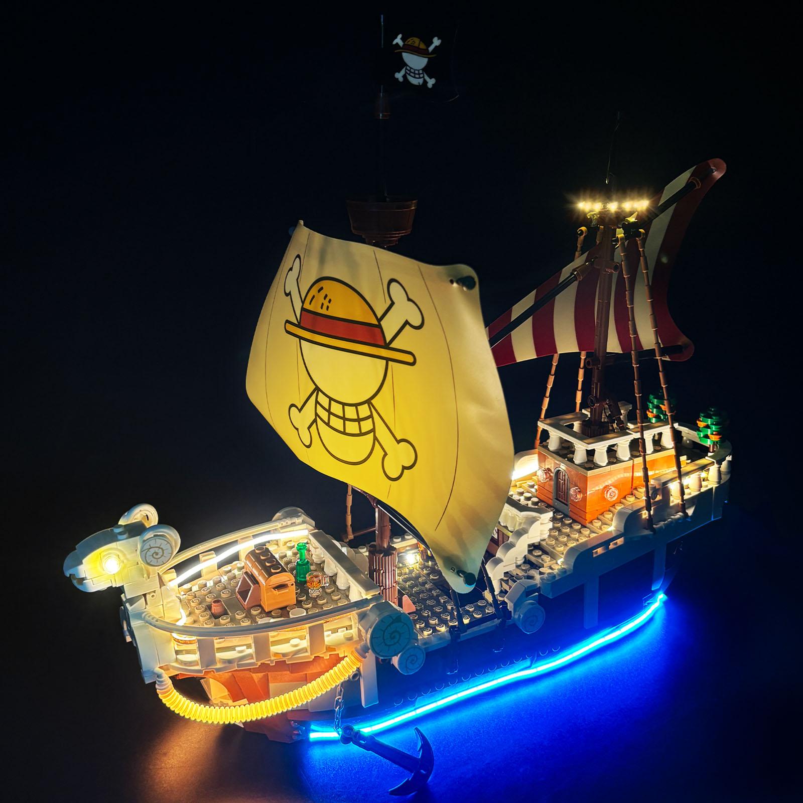 LYBMTWF LED Lighting Kit for LEGO 75639 One Piece Pirate Ship Building Block Model Lighting— DIY Light Upgrade & Modification Kit | Fun Accessory Designed for Anime Fans | An Excellent Birthday Gift Choice (Model Not Included)