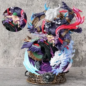 Ghost Ashura Zoro Figure Battle Figurine Statue Anime Collectible Gift, Second-Hand Peripheral Collection Item