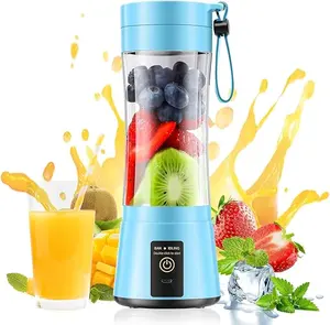 Portable Personal Size Blender - Mini Blender Make Smoothies and Shakes, 380Ml BPA Free Travel Cup, Powerful Blending Suit in
