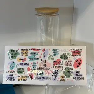 16 oz glass tumbler (my mental breakdown cup )