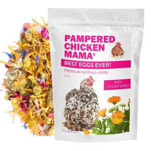 Best Eggs Ever! (TM) Nesting Herbs (Chamomile, Roses, Lavender, Cornflowers, & Calendula) For Pet Chickens