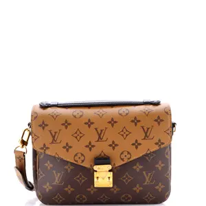 Pre-owned Louis Vuitton material Messenger Bags Pochette Metis Reverse Monogram Canvas by Rebag