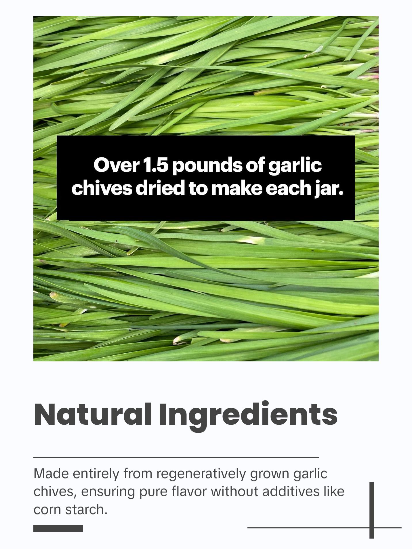 Gourmend Foods Garlic Chive Powder – Low FODMAP, Filler Free, Gluten Free, 100% Natural, No Corn Starch, Maltodextrin, "Flavors" or Other Fillers