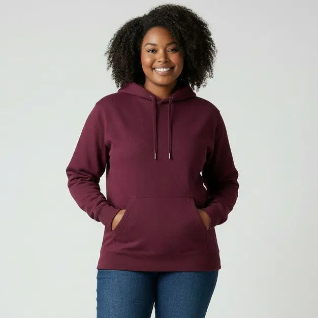 Women's Maroon Heavyweight Hoodie