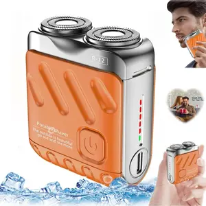 Portable Electric Shaver, Cordless Waterproof Shaver, 1 Box Waterproof Electric Shaver, Beard Trimmer for Men, Men's Grooming Tool, Lightweight Mini Electric Shavers for Home & Travel