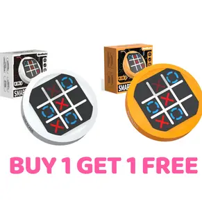 【Buy 1 Get 1 Free】Portable Electronic Tic Tac Toe Game Console, Handheld Game Console, Educational Toy for Home Entertainment & Party, Boy Gift Springtok