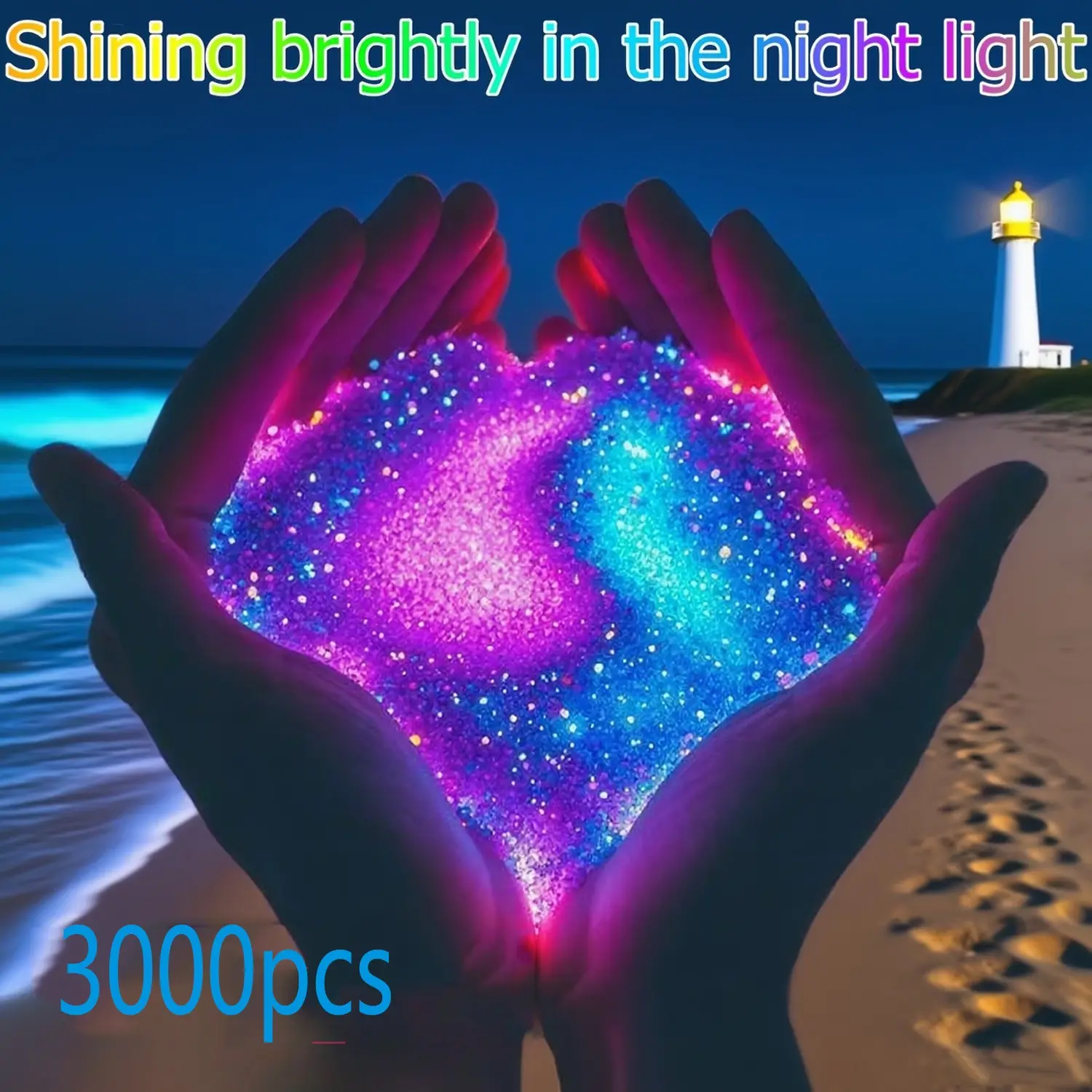 2500 Mini Decorative Glow Stones for Outdoor Garden and Aquarium Decor, Wedding Pathway, Christmas Decoration, Night Light Pebbles