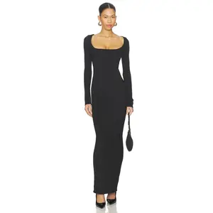 ALL THE WAYS Anneliese Maxi Dress in Black