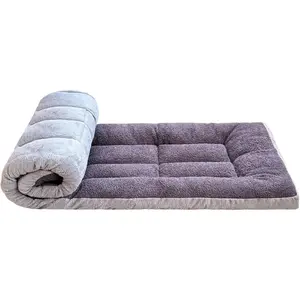 Thick Camping Sleeping Pad - Lamb Fluff Camping Cot Pads for Adult, Soft Sleeping Mat, Non-Slip Camping Mattress Pad for Camp Cot/Rv Bunk/Narrow Twin Beds