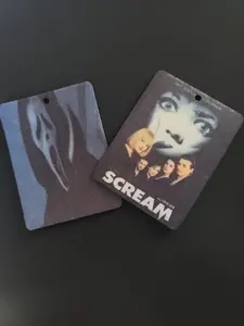 2 pack SCREAM Car Air Freshener handmade horror movie themed double sided Decoration Gift