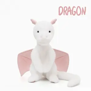 Cute Welsh Dragon Cub Plush Toy, Adorable Christmas Stuffed Doll, Sleeping Comfort Pillow, Cloth Doll Gift, Soft Stuffed Animal