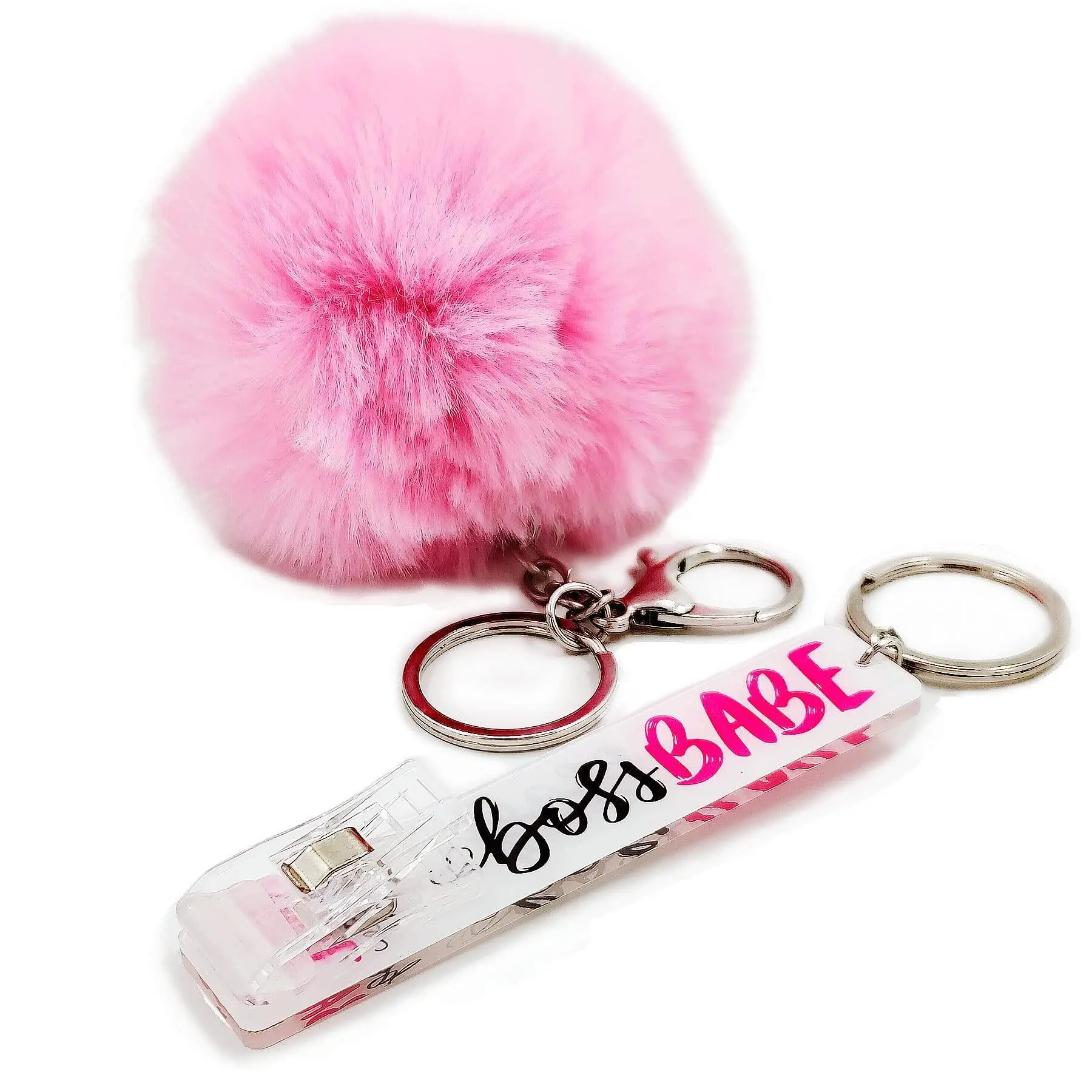 Card Grabber Card Clip For Long Nails, Cute Acrylic Debit Bank Card Grabber Keychain with Plastic Clip For Women